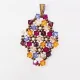 Symphony - Malvina Rhombus S-Violet Organza - 2